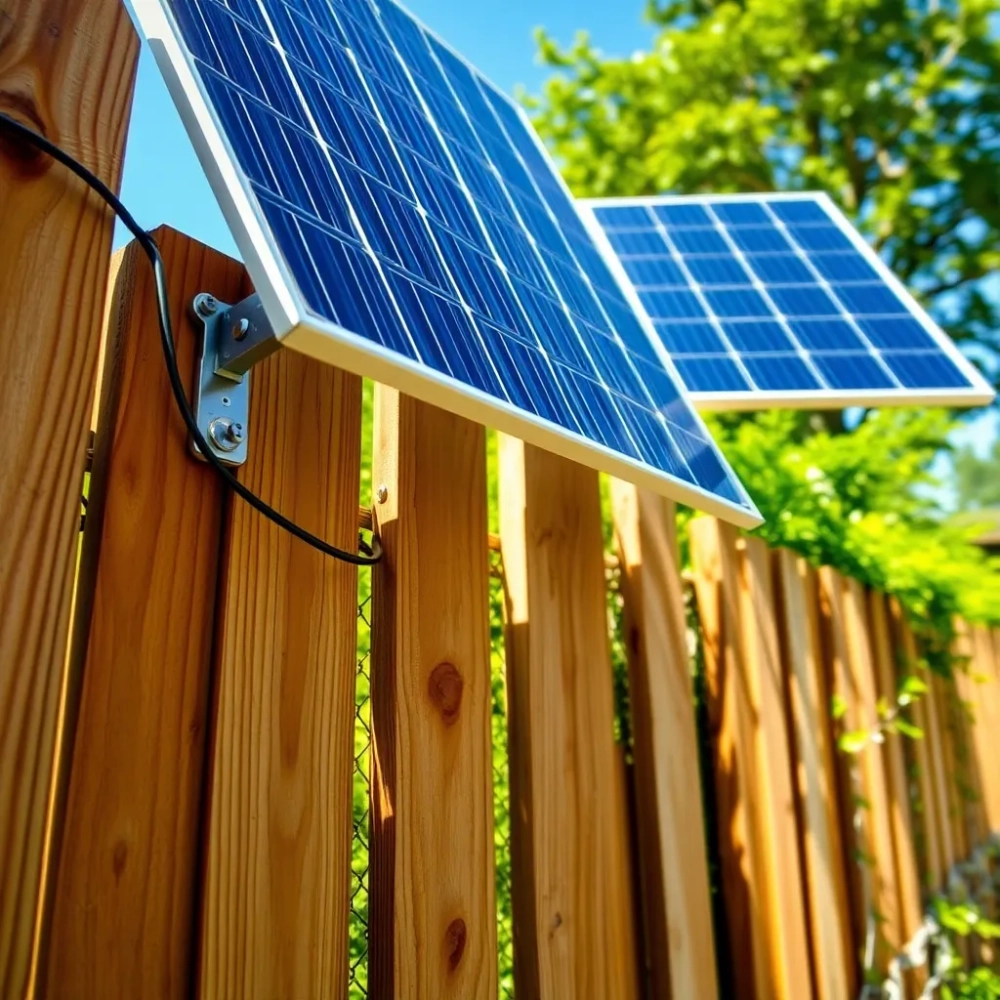 Montaż paneli fotowoltaicznych na płocie