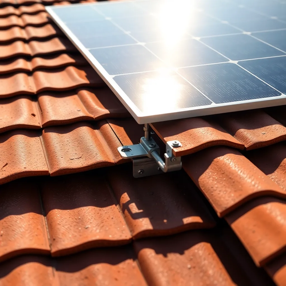 Montaż paneli na dachówce ceramicznej