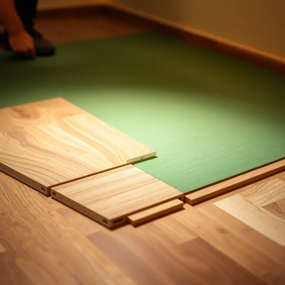 Montaż paneli na membranie