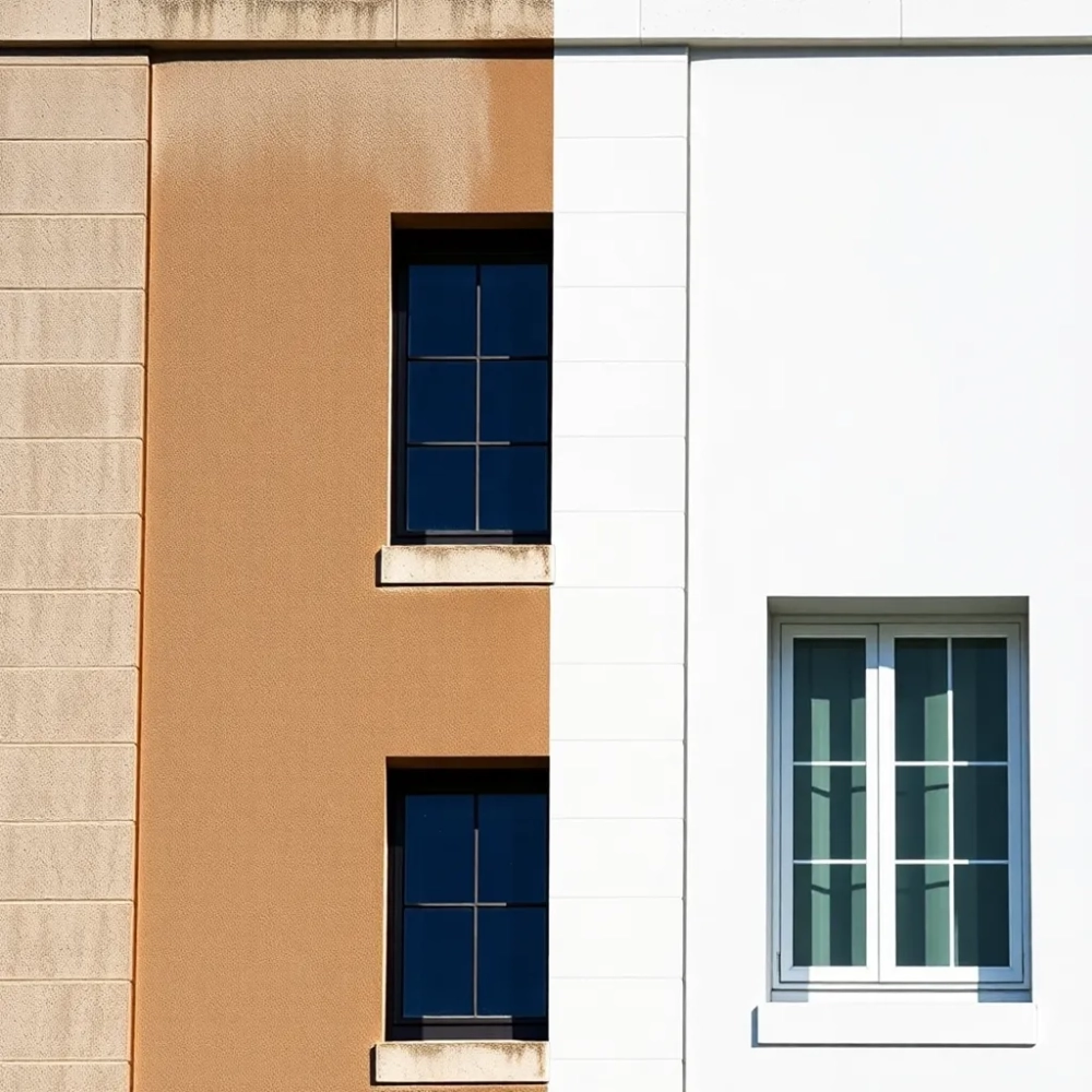 Mycie elewacji płyn