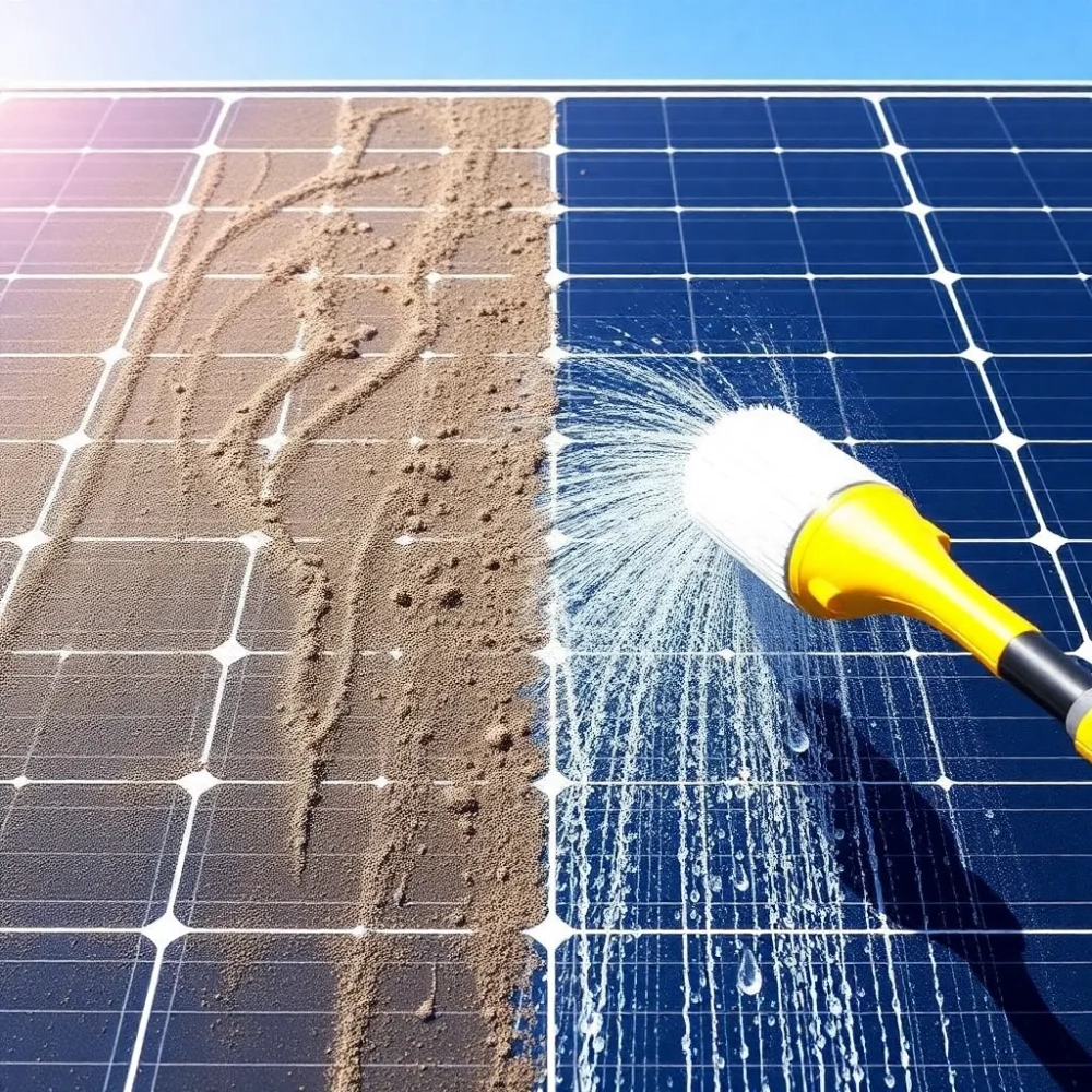 Mycie panelu fotowoltaicznego