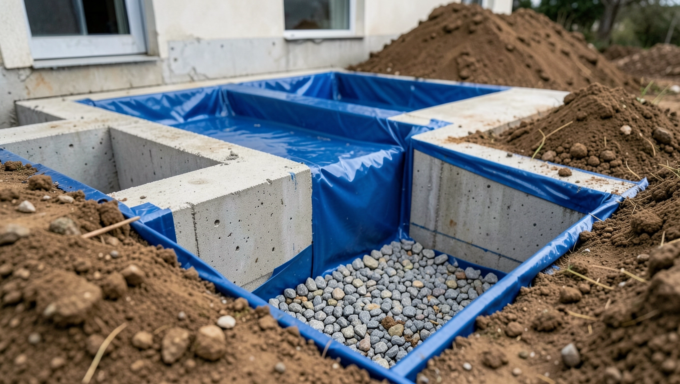 Odkopanie i izolacja fundamentów