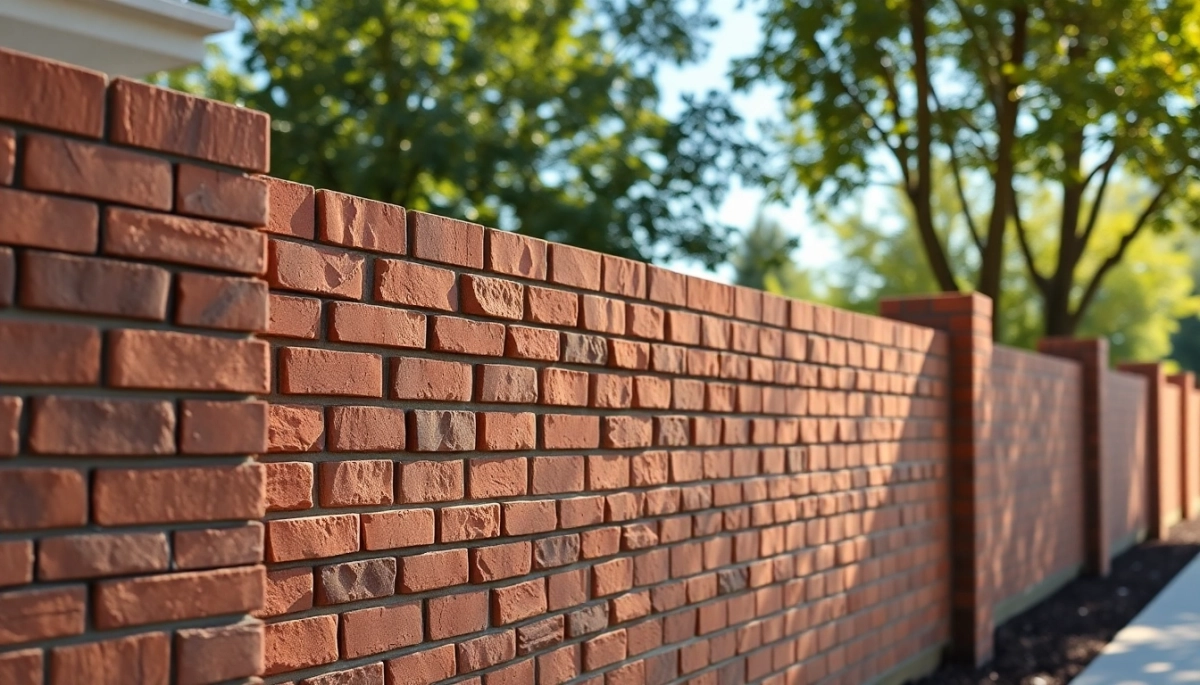 Ogrodzenie klinkierowe nowoczesne