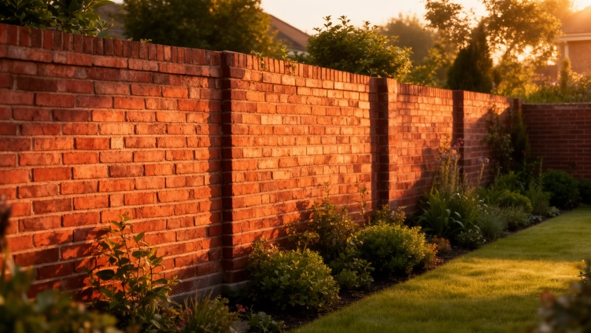 Ogrodzenie z cegły klinkierowej