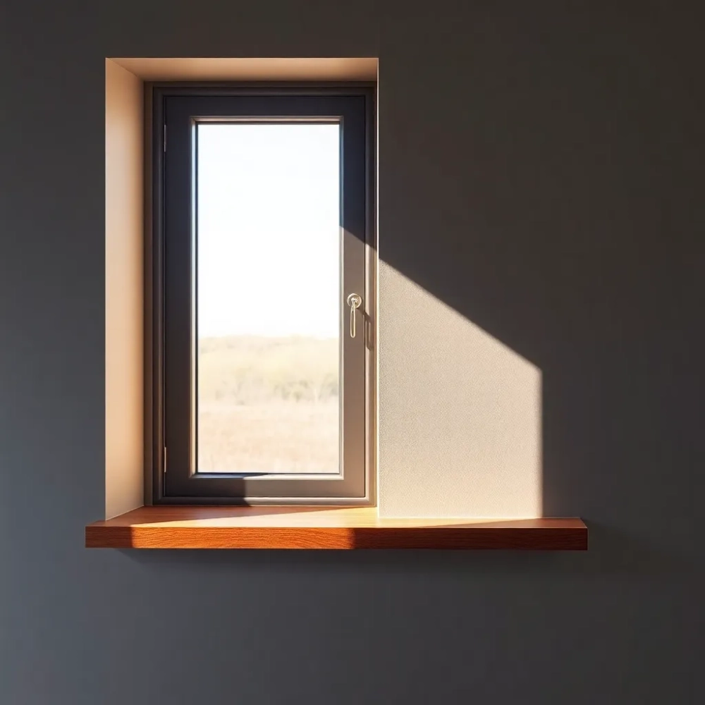 Okna antracyt jaki parapet wewnętrzny