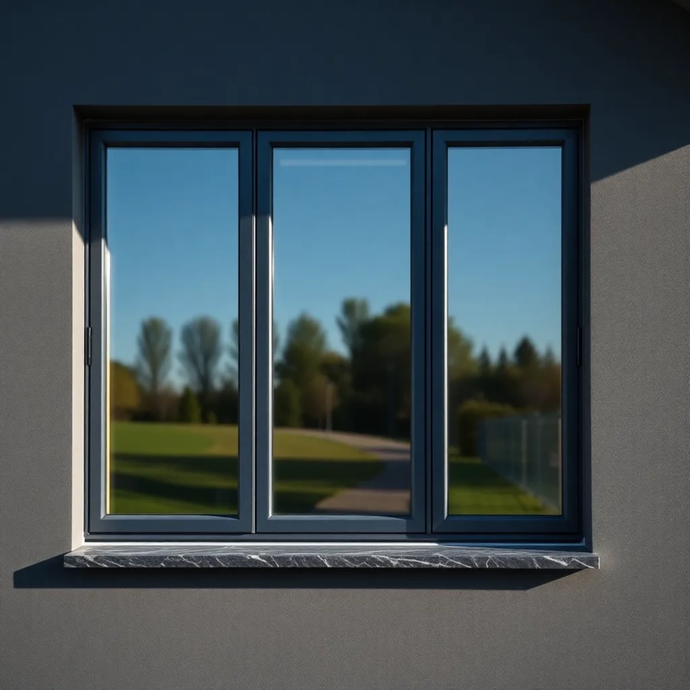 Okna antracyt jaki parapet zewnętrzny