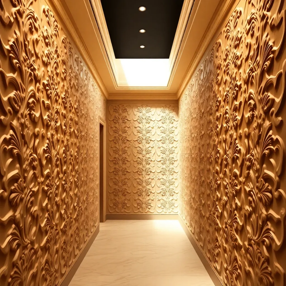 Ozdobny tynk do przedpokoju