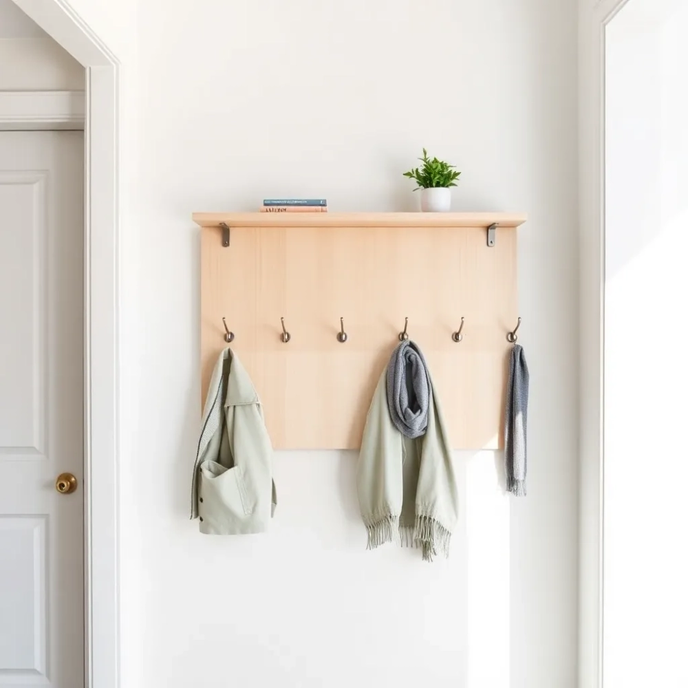 Panel z wieszakami do przedpokoju