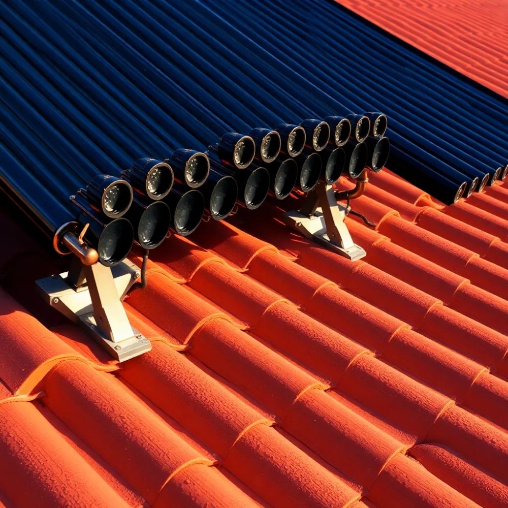 panele słoneczne do grzania wody