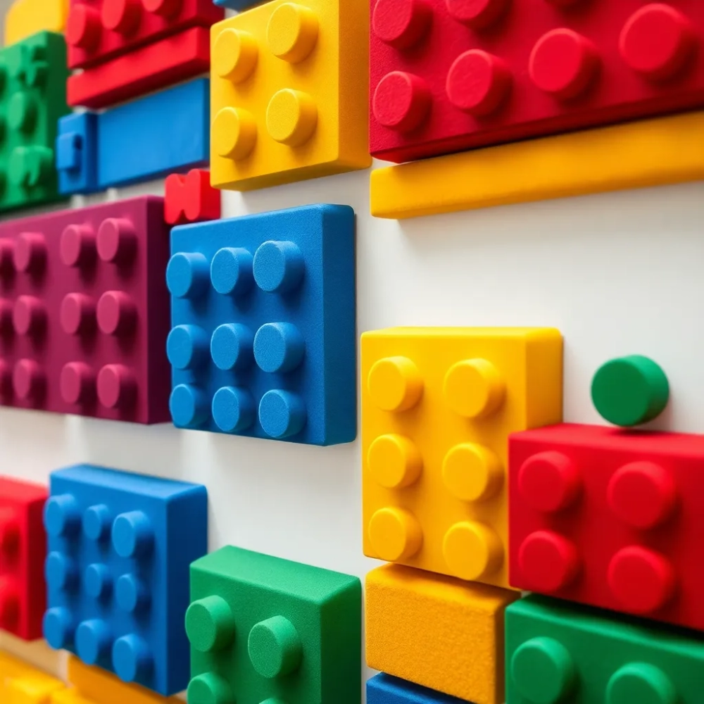 Panele tapicerowane dla dzieci LEGO