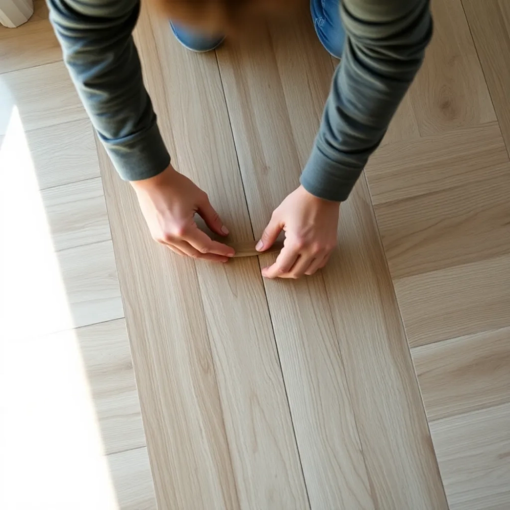 Panele winylowe na klik montaż