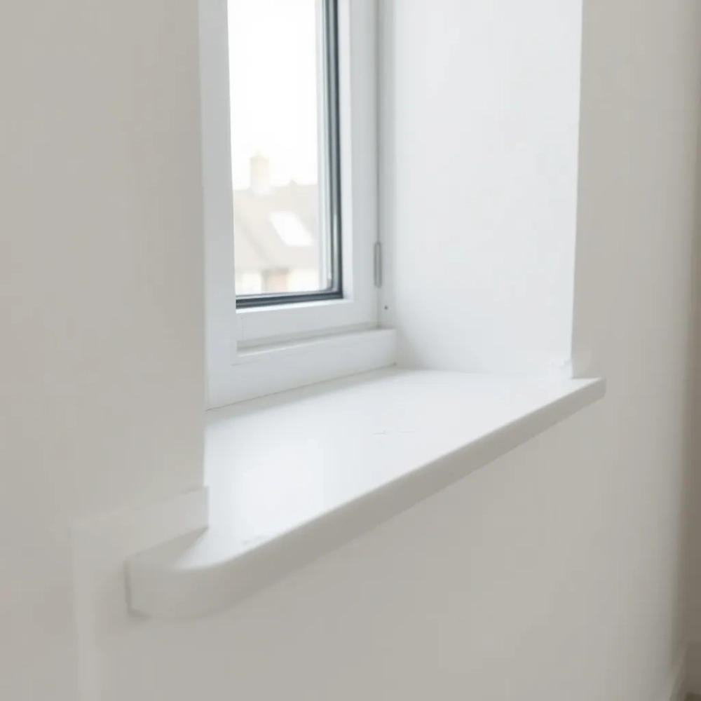 Parapety wewnętrzne przed czy po tynkach