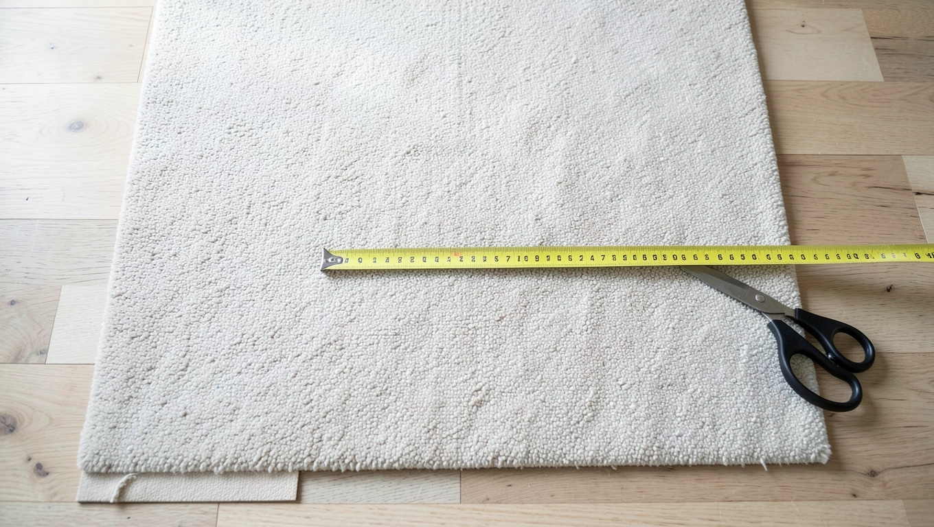 Pomiar i cięcie wykładziny podłogowej