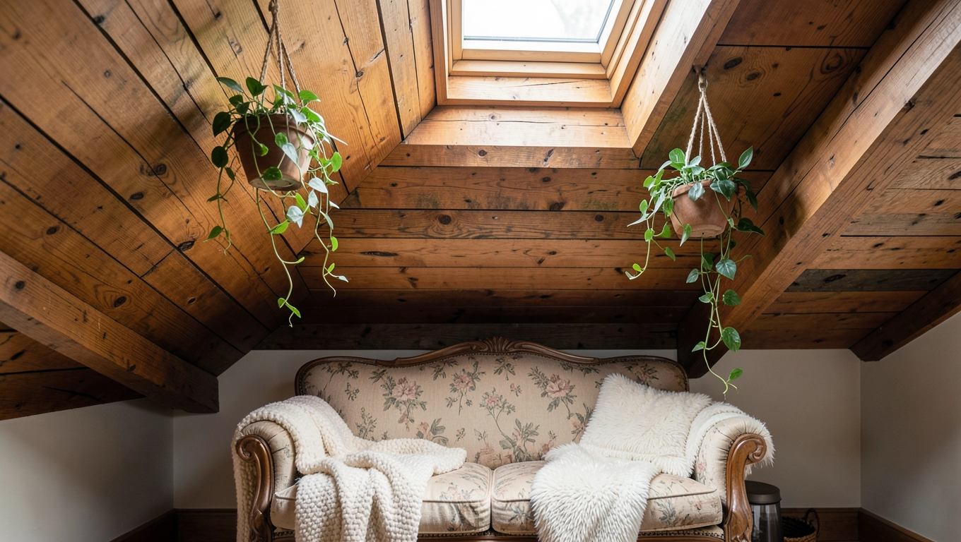 Powrót boazerii sufitowej do łask