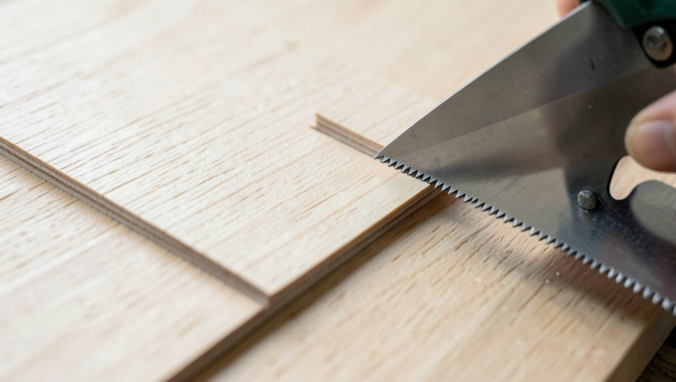 Przygotowanie forniru do klejenia