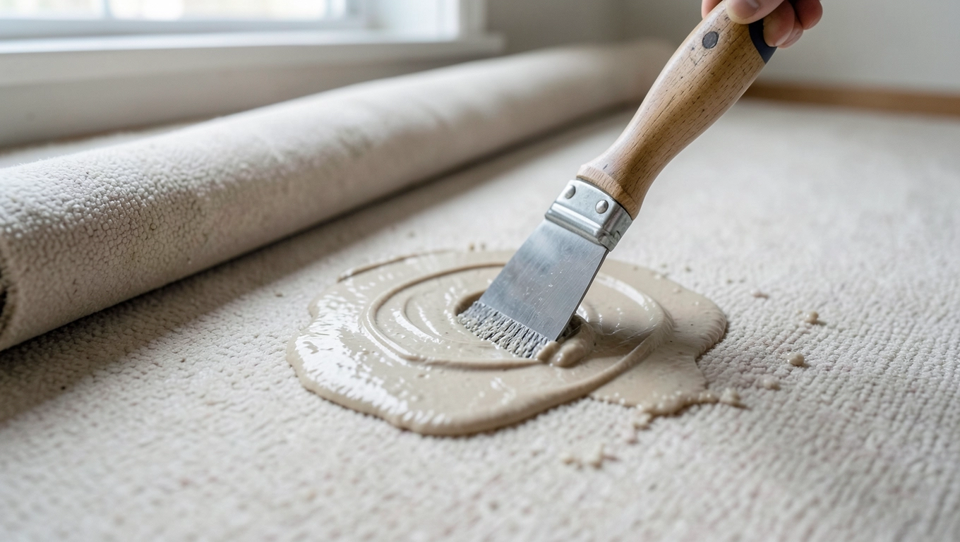 Rozkładanie i klejenie wykładziny dywanowej