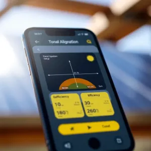 Aplikacja do ustawienia paneli fotowoltaicznych