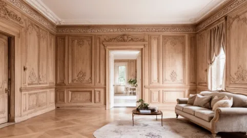 boazeria angielska na cala sciane