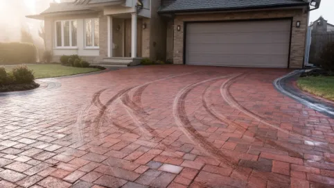 Bruk klinkierowy na podjazd