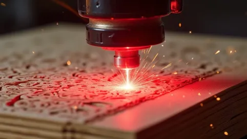 cięcie sklejki laserem