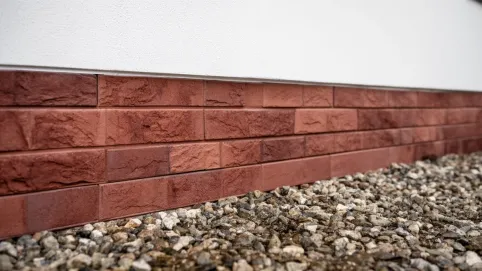 cokół z płytek klinkierowych