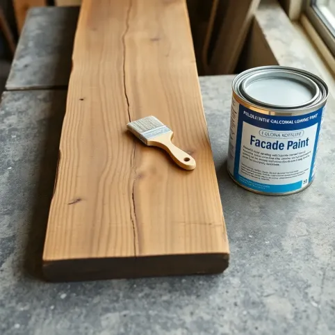 Czy farba fasadowa można malować drewno