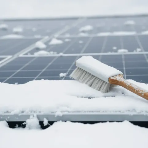 Czym czyścić panele fotowoltaiczne że śniegu