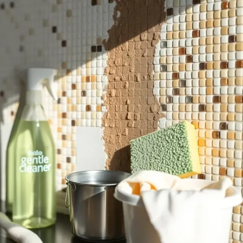 Czym czyścić tynk mozaikowy wewnątrz