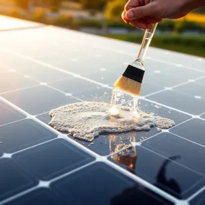 Czym myć panele solarne