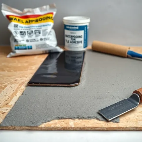 Czym przykleić płytki do płyty wiórowej