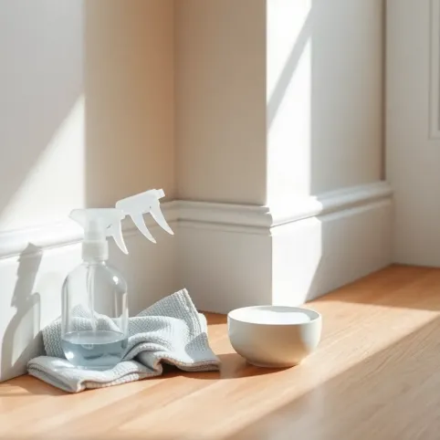 Czym umyć białe listwy przypodłogowe