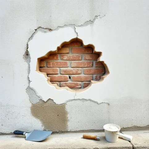 Czym uzupełnić ubytki w tynku zewnętrznym