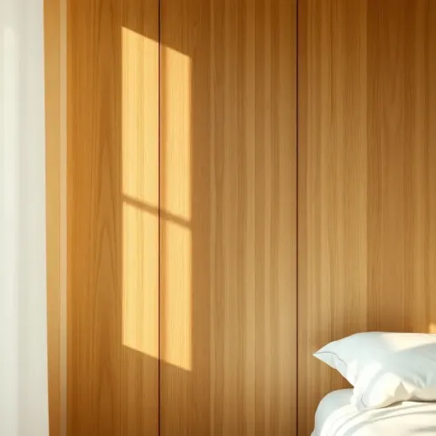 Drewniane panele ścienne do sypialni