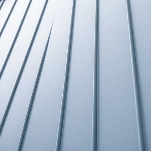 Elewacja z blachy na rąbek stojący