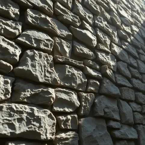 Elewacja z kamienia polnego