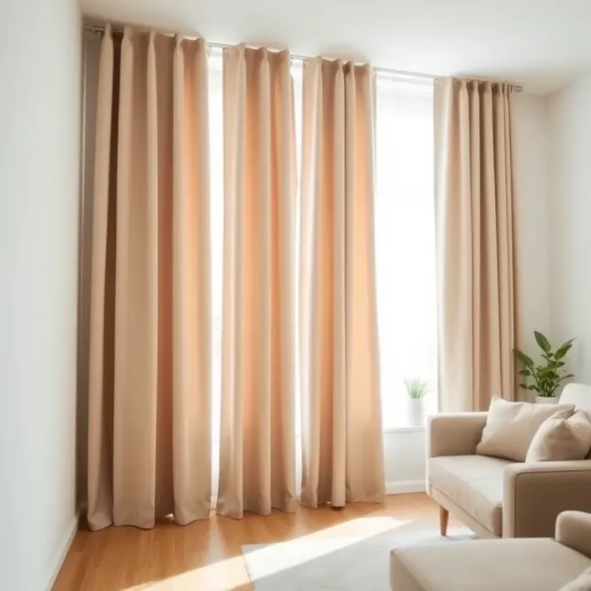 Firany panelowe do salonu