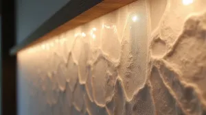 Fornir kamienny transparentny montaż