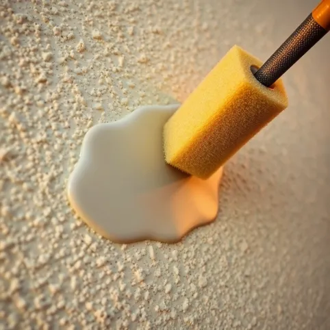 Gąbkowanie kleju na elewacji