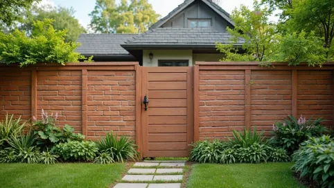 imitacja klinkieru ogrodzenia