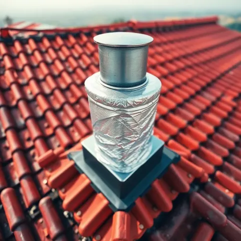 Izolacja komina na dachu