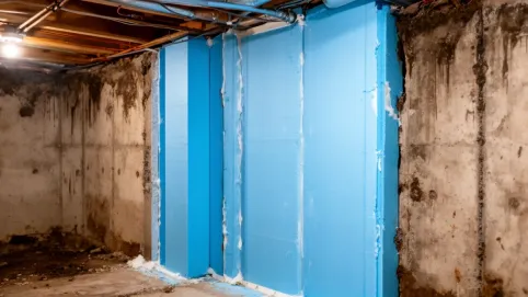 Izolacja pionowa fundamentów od wewnątrz