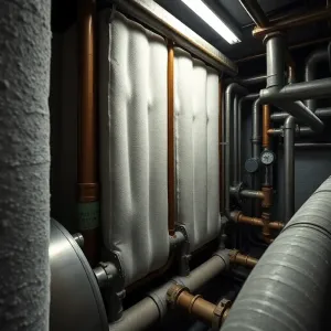 Izolacja rur w kotłowni