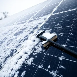 Jak czyścić panele fotowoltaiczne że śniegu