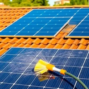 Jak myć panele fotowoltaiczne na dachu