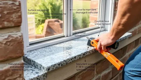 Jak zamontować parapet zewnętrzny granitowy