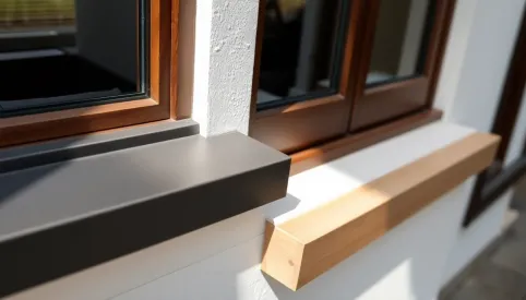 Jakie parapety zewnętrzne do brązowych okien
