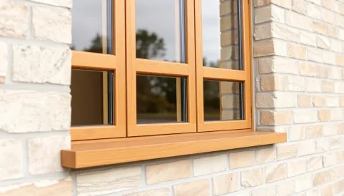 Jakie parapety zewnętrzne do okien złoty dąb