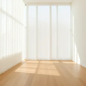 Jasne panele w salonie