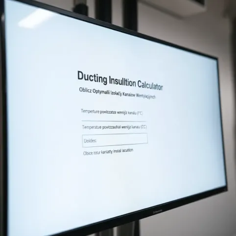 Kalkulator izolacji kanałów wentylacyjnych