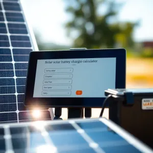 Kalkulator ładowania akumulatora z paneli